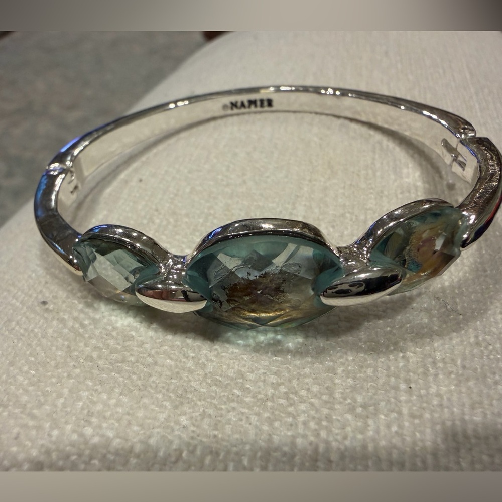 Napier Elegant Silver and Blue Bracelet